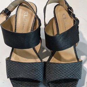 Black snake print Chinese Laundry heels